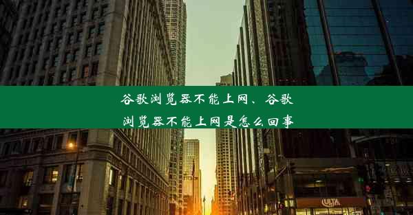 谷歌浏览器不能上网、谷歌浏览器不能上网是怎么回事