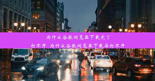 为什么谷歌浏览器下载完了打不开_为什么谷歌浏览器下载后打不开