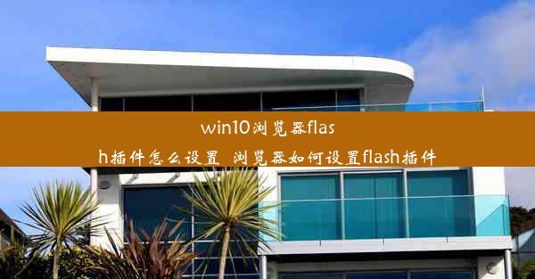 win10浏览器flash插件怎么设置_浏览器如何设置flash插件