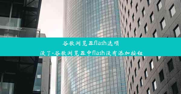 谷歌浏览器flash选项没了-谷歌浏览器中flash没有添加按钮