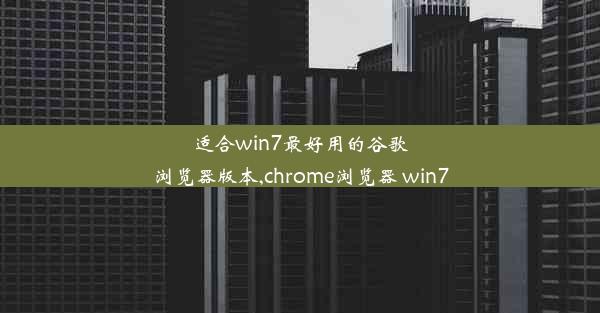 适合win7最好用的谷歌浏览器版本,chrome浏览器 win7