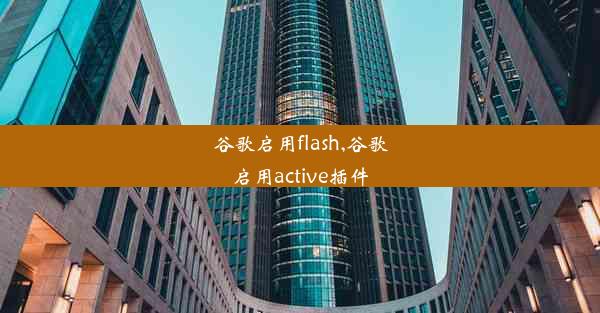 谷歌启用flash,谷歌启用active插件