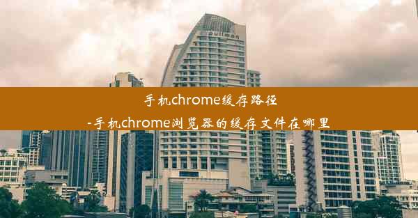 手机chrome缓存路径-手机chrome浏览器的缓存文件在哪里