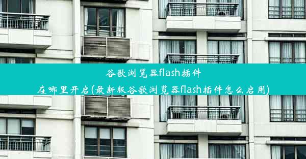 谷歌浏览器flash插件在哪里开启(最新版谷歌浏览器flash插件怎么启用)