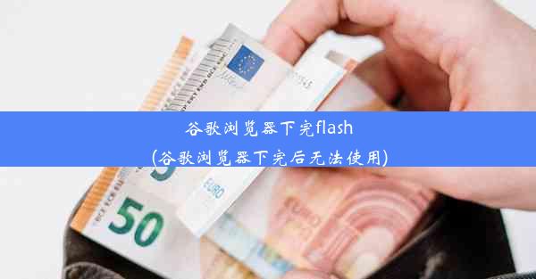 谷歌浏览器下完flash(谷歌浏览器下完后无法使用)