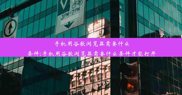 手机用谷歌浏览器需要什么条件;手机用谷歌浏览器需要什么条件才能打开