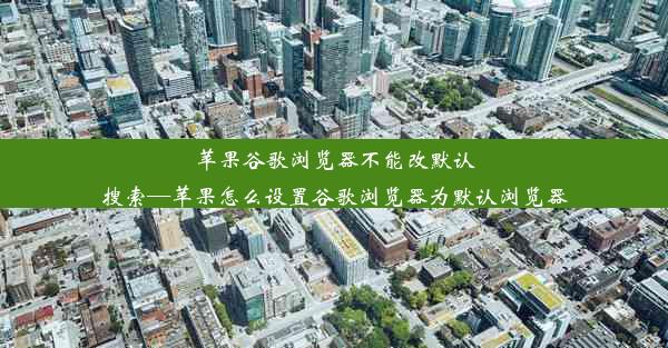 苹果谷歌浏览器不能改默认搜索—苹果怎么设置谷歌浏览器为默认浏览器