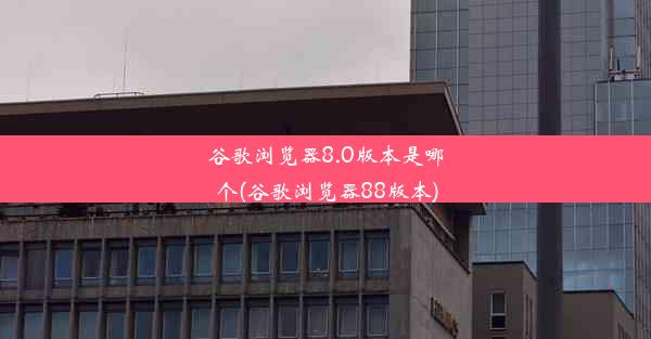 谷歌浏览器8.0版本是哪个(谷歌浏览器88版本)