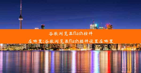 谷歌浏览器flash控件在哪里;谷歌浏览器flash插件设置在哪里