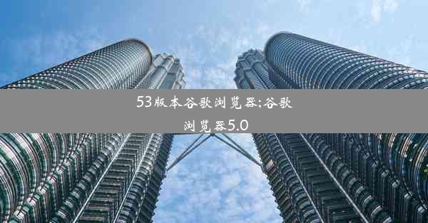 53版本谷歌浏览器;谷歌浏览器5.0