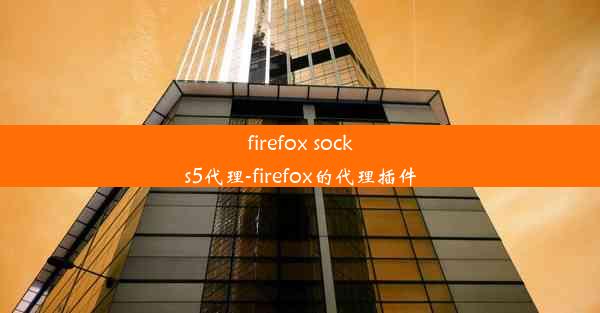 firefox socks5代理-firefox的代理插件