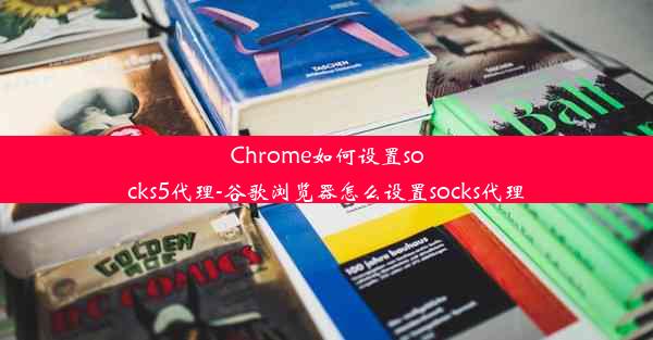 Chrome如何设置socks5代理-谷歌浏览器怎么设置socks代理